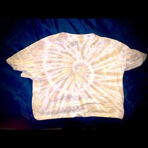 Large Pink crop top shirt